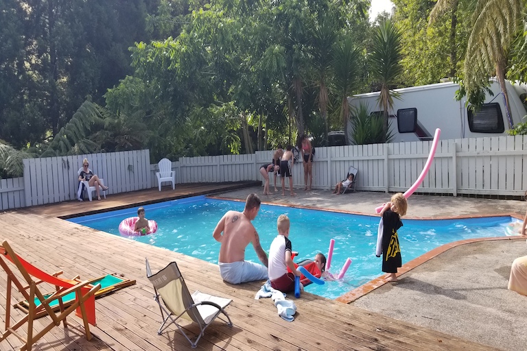 Waihi Camp and Cabins pool